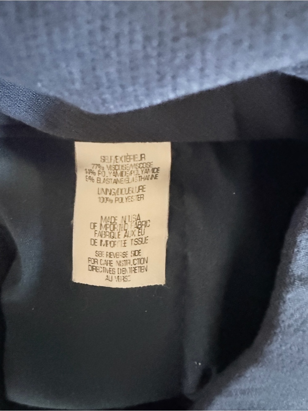 Theory Navy Stretch Dress Pants - Picture 4 of 4